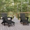 Flash Furniture Black Adirondack Chairs with Ottoman-Cupholder, 2PK 2-LE-HMP-1045-110-BK-GG - alternate 10